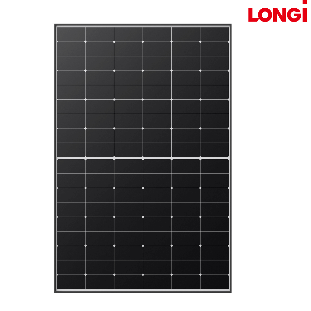 Longi LR5-54HTH 440W HPBC Hi-MO6 108half-cell BlackFrame 30mm, 1200MM, MC4 EVO2 (LR5-54HTH-440M)